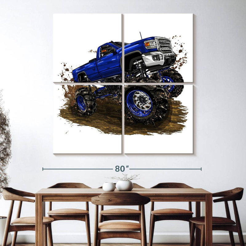 Camion monstre Mehar, H 74 po x l 74 po