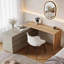Adjustable Makeup Vanity Table 160-250cm | with Swivel Base & 6 Storage Drawers | Dual-Function as a Study Desk for Bedrooms