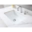 Plateau de meuble-lavabo en pierre frittée 43 x 22 avec 3 trous de robinet et lavabo en céramique de couleur blanche 43 x 22 po