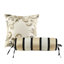 Couvre-lit 5 pièces pour grand lit - noir avec motif cachemire et housse en tissu