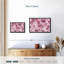 Floral et botanique «Bed of Pink Roses Wall Art»-101780554