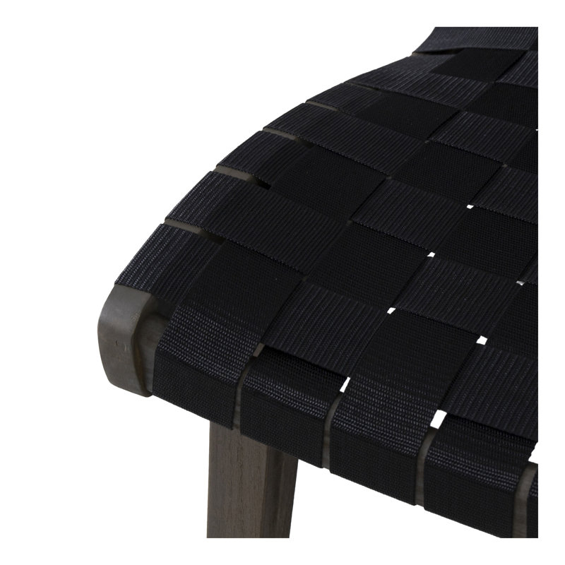 Charlotte Lounge Chair, Dark Brown, Black