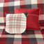 6 pièces courtepointe à chevrons, rouge, double / grand, thème Buffalo Plaid, housse de literie douce et moelleuse lavable à la machine