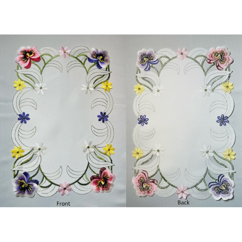 Napperon rectangulaire en polyester Cerny