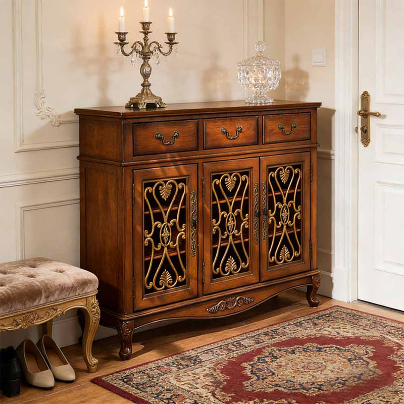 American-style hollowed-out shoe cabinet