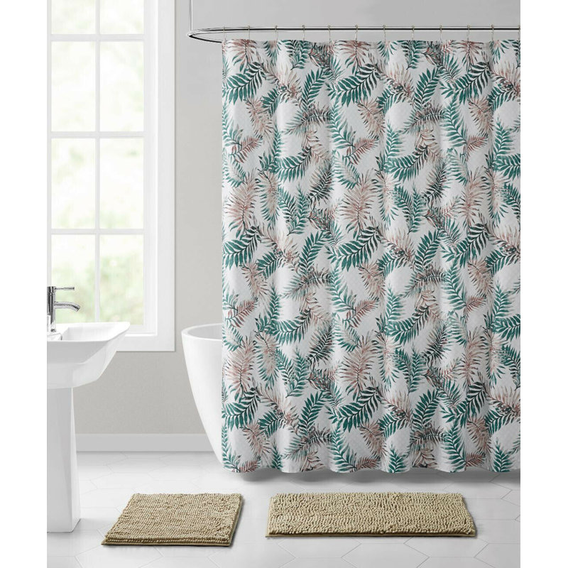 Rideau de douche simple floral Kenwood