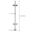 Poteau en acier inoxydable 42 po-60426987