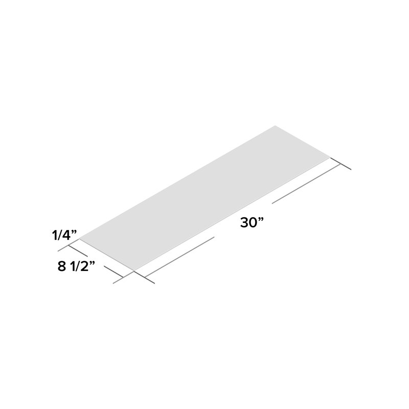 Ensemble de 4 marches pour l'extérieur WaterHog® Dogbone Répétition 8,5 po x 30 po, Gris anthracite