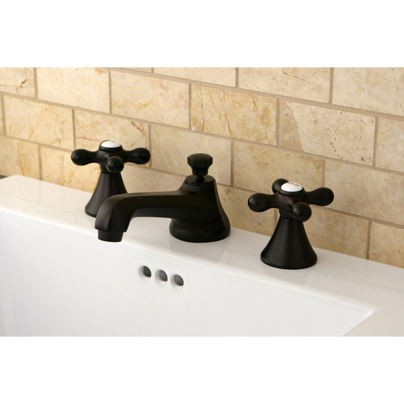 Robinet de salle de bain espacé avec ensemble de drain Metropolitan, Bronze huilé