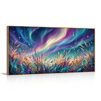 Starry Meadow, reproduction d'art sur toile, ensemble de 1