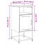 75 36cm W Steel Bedside Table-101281218
