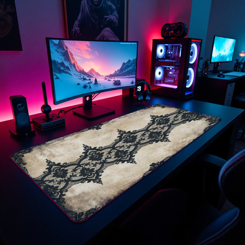 Polyester Desk Pad, 14.4x12.1