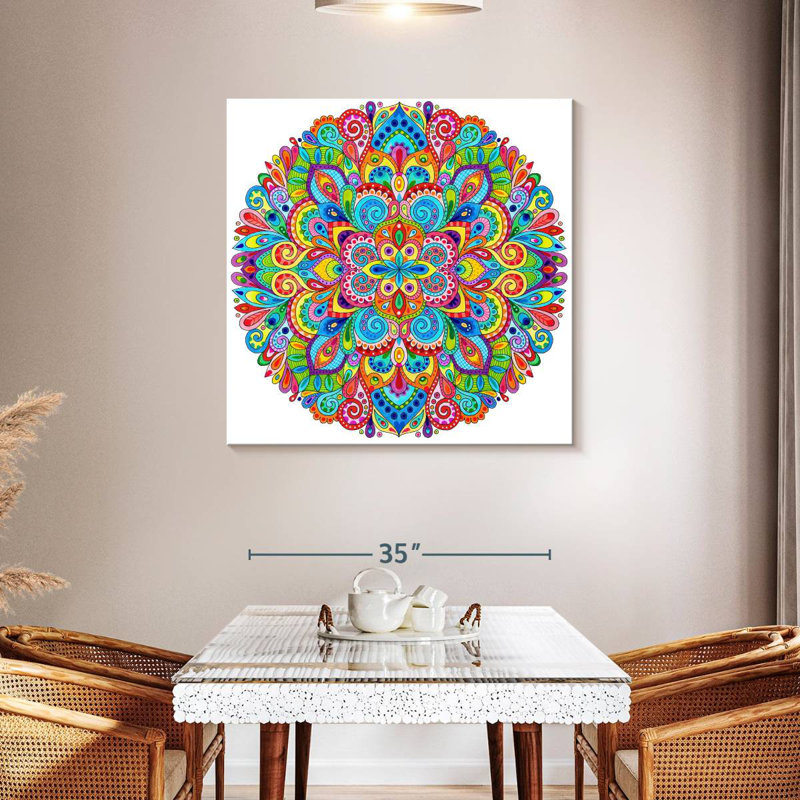 Mandala de bonbons durs Kerner, H 39 po x l 39 po