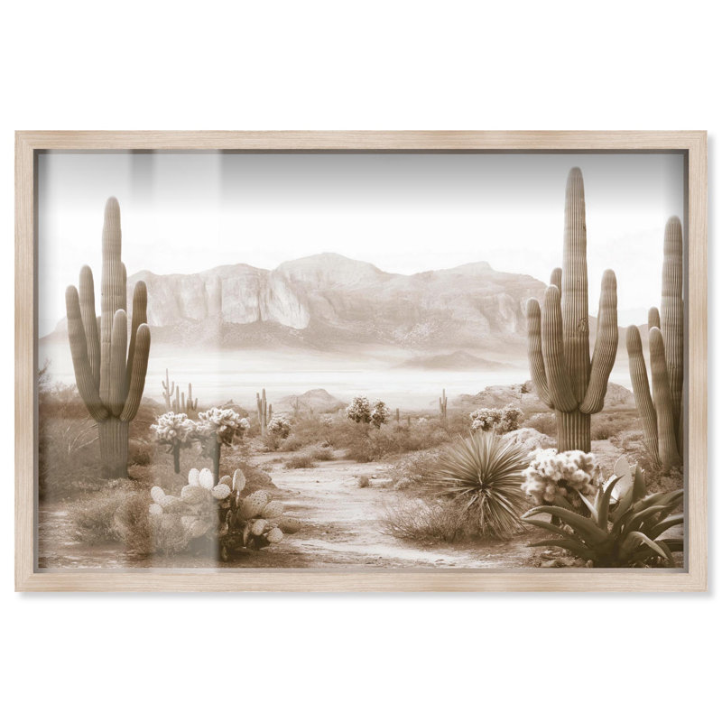 Fantôme de croissance I, impression de paysage d'ombre par Art Remedy, H 31 po x l 46 po, Crème, crème