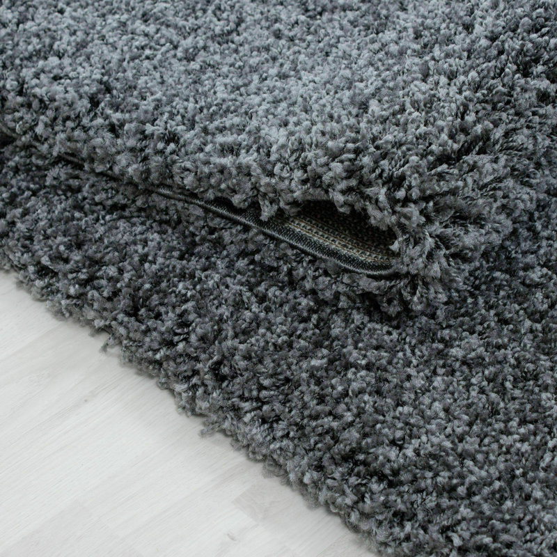 Aanuoluwa Solid Colour Shag 60cm X 110cm Indoor / Outdoor Area Rug