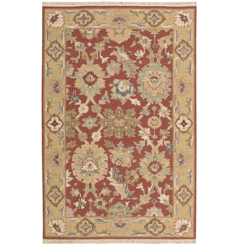 Baar Wool Floral Indoor Rug, Rectangle 5'10" x 8'10"