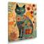 Boho Cat Flower Collage - Art mural chat-597936345-597936350