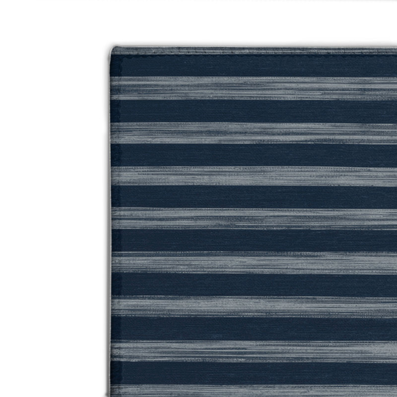 HorizontalStripes Blue Indoor and Outdoor Area Rug