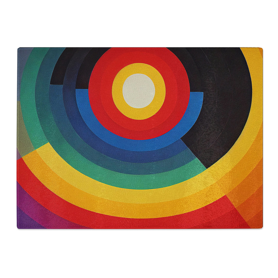 Effervescent Abstract Art  Glass Chopping Board