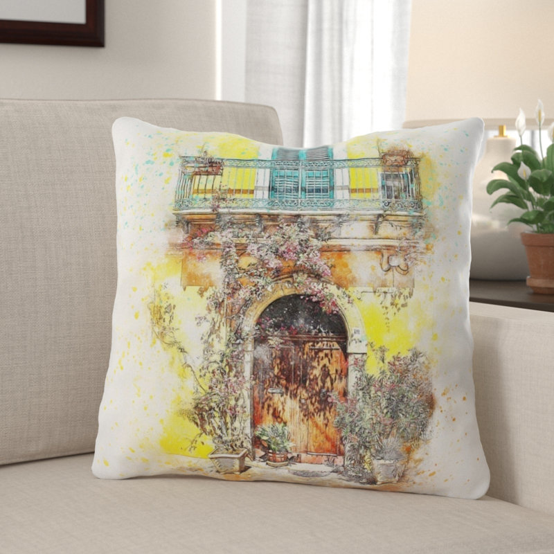 Coussin balcon Cybulski, Microsuède, Intérieur 