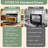 ROBAM R-Box 3-in-1 0.8 cu. ft. Countertop Steam Oven with 7 Modes, True Convection, Air Fry, Bake, Roast, 32 Presets, and Steam Self-Clean-136930147