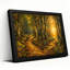 «Golden Forest Path with Art Nouveau Spiral», art mural sur toile-133052611
