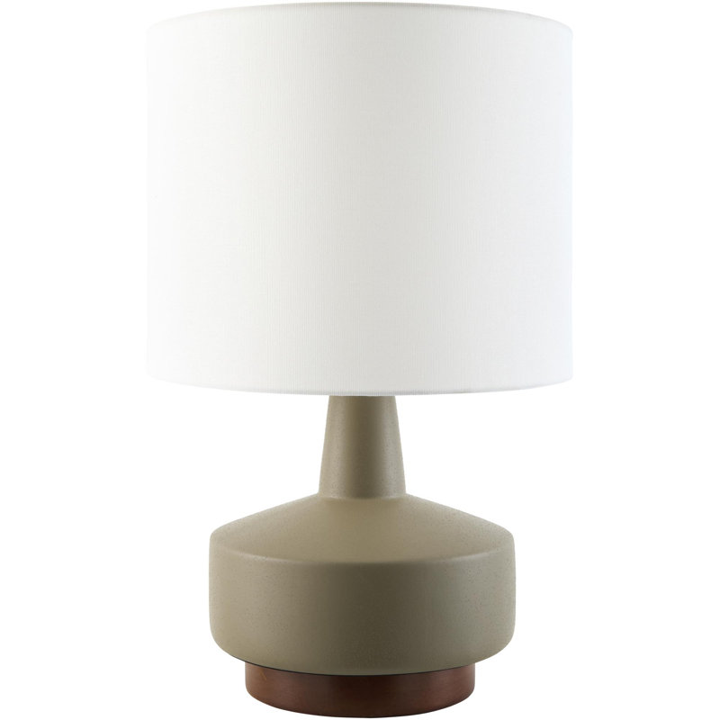 Minta Nerra Table Lamp, Olive, White