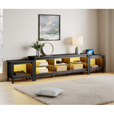 Meuble télé Ashae 117,2 po avec DEL jaune
