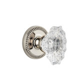 Grandeur Newport Rosette Passage with Biarritz Crystal Door Knob