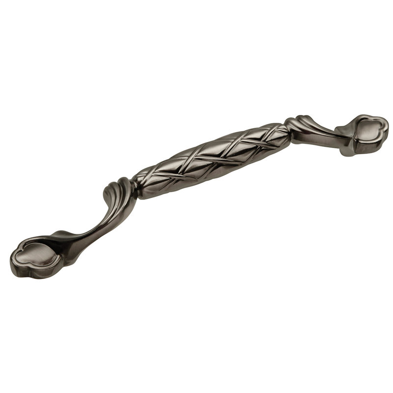 Tirette d'arche centrale de 8 po Tressé, Nickel antique