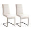 Fauteuils d'appoint en similicuir 2 pièces-1748060543