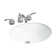 Wescott Vitreous China Circular Undermount Bathroom Sink with Overflow