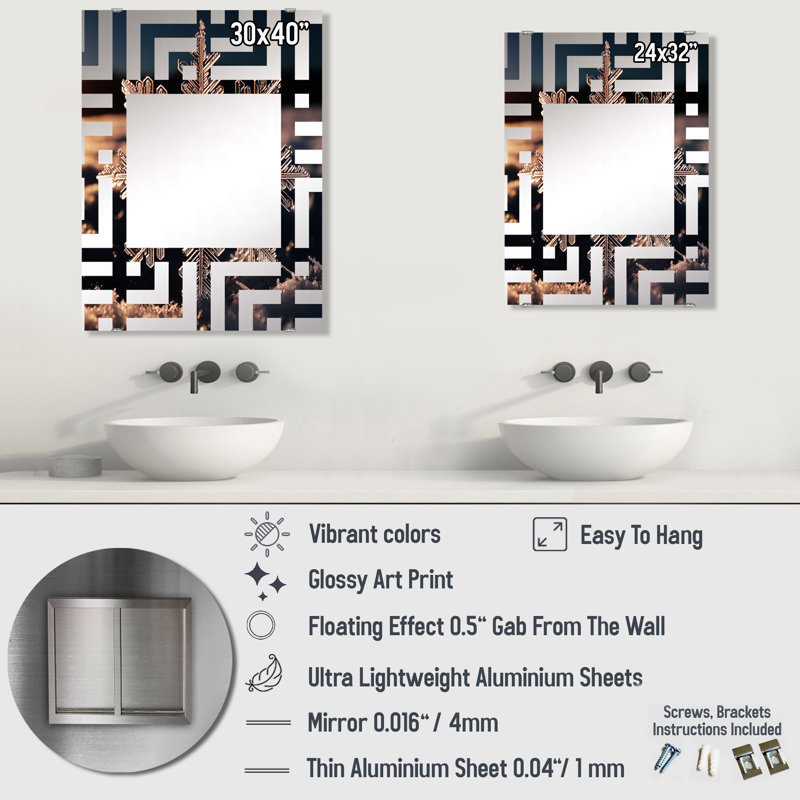 Jaylee Rectangle Mirror, 40" x 30"