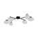 6 - Light Elliptical Opal Glass Globe Linear Semi Flush Mount