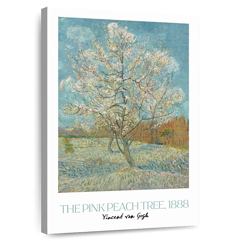 The Pink Peach Tree Van Gogh Exhibition Poster, 30" H x 20" W