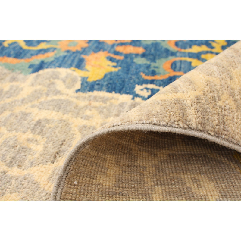 Tapis intérieur en laine 9 pi 2 po x 12 pi 1 po one-of-kind à la main-noué la 2010 Goolsby
