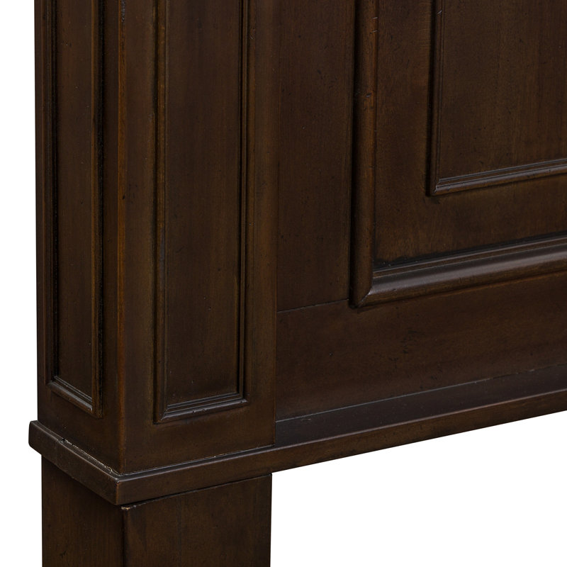 Temple Cloud Standard Panel Bed, Queen, Brown