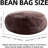 Bean Bag Chair, Memory Foam Filled, Large Beanbag Chairs For Adults And Teens, Soft Sofa With Removable Flannel Cover, Round Couch For Living Room Bedroom College Dorm-698306654-698306651