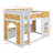 Bunk Bed With Storage Shelves,Window