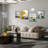 Crystal Floor Lamp With Chrome Finish & K9 Glass Shade, 3-Light Standing Reading Lamp For Living Room, Bedroom, Office