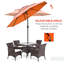 Parasol de marché extérieur avec manivelle