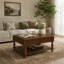 Table basse à plateau relevable cannelé 31,5 pouces avec rangement ouvert et caché-1570776357