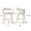 Tabouret de bar 24 po à hauteur de comptoir avec dossier en tonneau ouvert et repose-pieds doré-1621282954