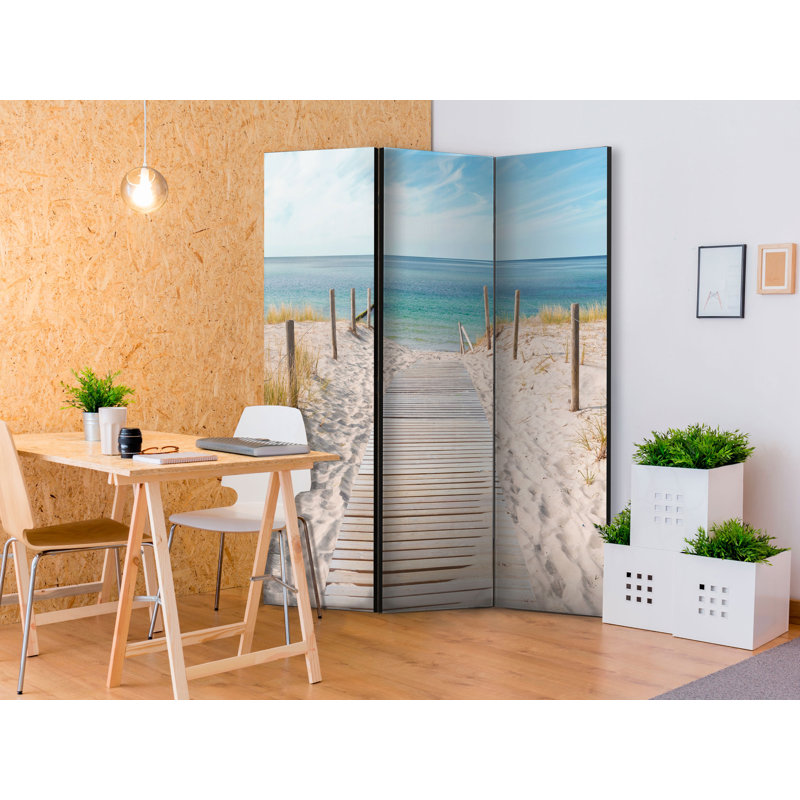 Humphrey 172cm H Solid Wood Folding Room Divider, 3