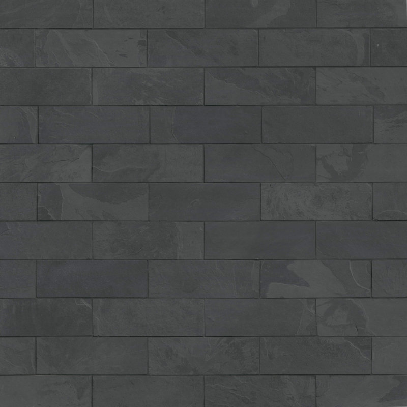 Tuile métro en ardoise calibrée Ackland Camden 10 x 30 cm, Gris anthracite