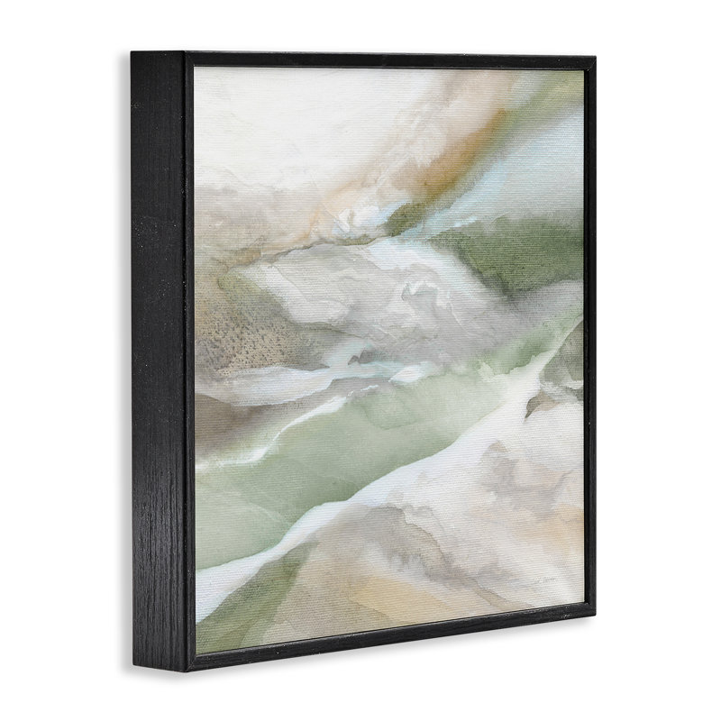Estampe numérique Serene Misty, dessin par Carol Robinson, Giclée noire de minuit encadrée, H 24 po x l 24 po