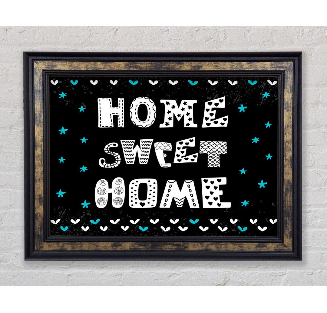 Home Sweet Home 2 - Einzelner Bilderrahmen Typografie