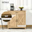 Buffet de buffet, armoire de bar avec porte de grange avec tiroir et tablette réglable, armoire de cuisine pour le salon, vestibule-62897140