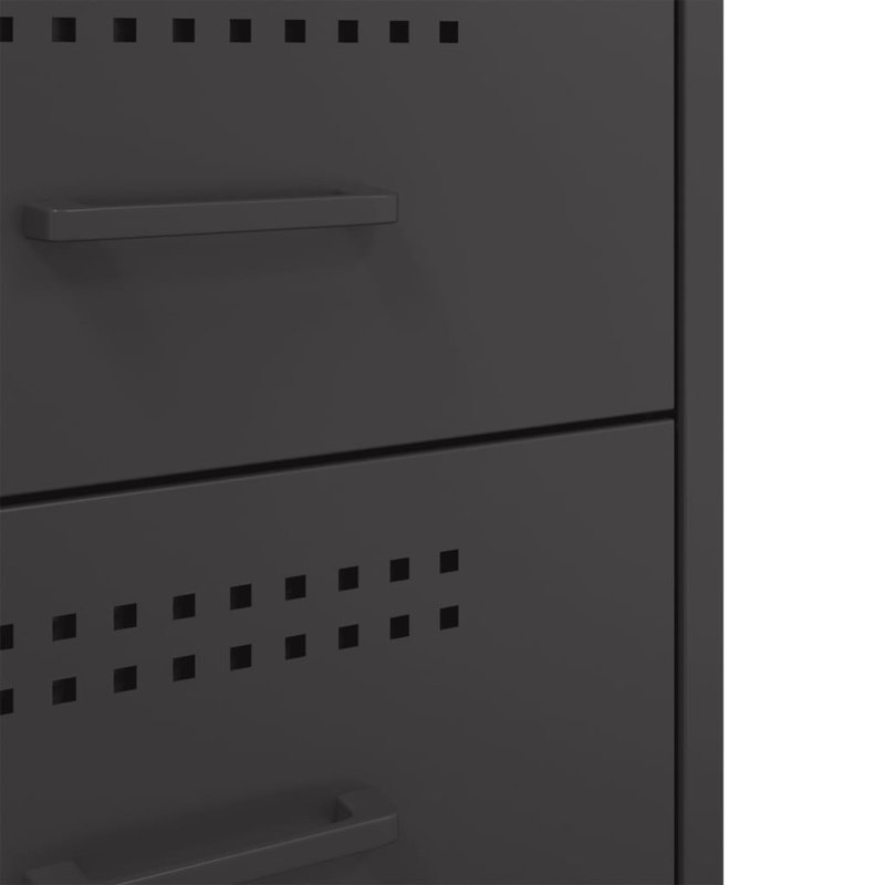 Armoire de chevet vidaXL, Noir