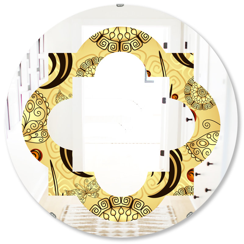Miroir mural sans cadre Quatrefoil Luxury, H 31,5 po x l po
